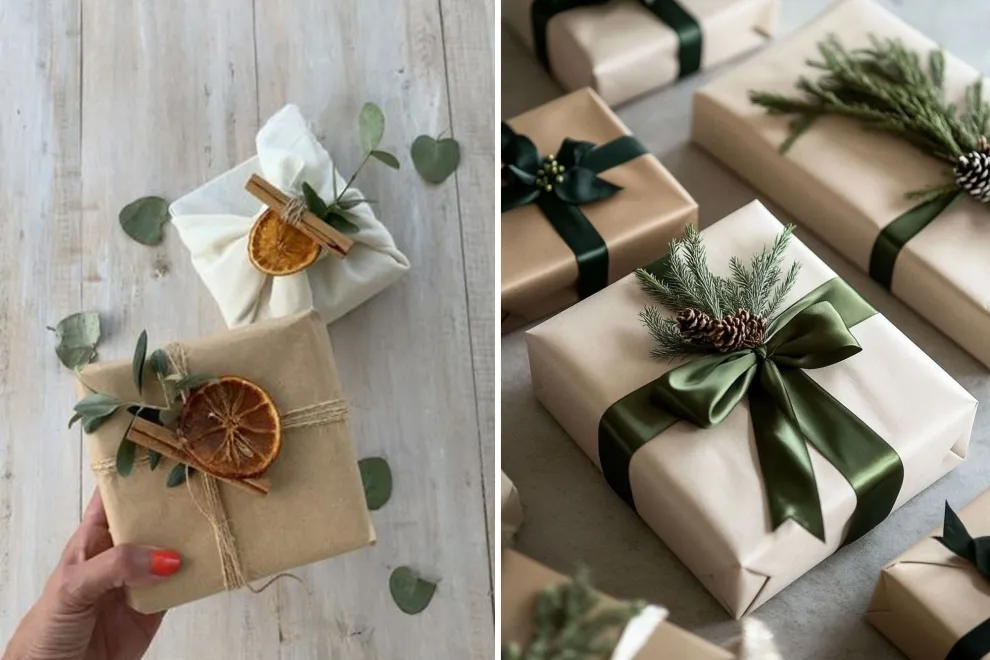 Con pequeños detalles y materiales accesibles, es posible transformar un paquete simple en un presente lleno de encanto navideño.