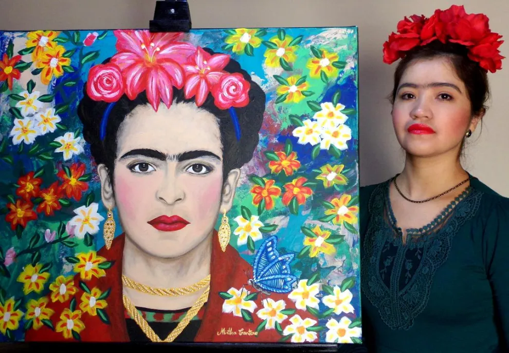 Frida Khalo, una de las musas inspiradoras de la artista Mirtha Cantero.