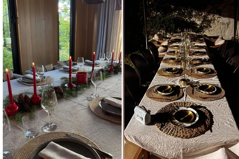 Los detalles que dejaron las mesas navideñas de los famosos en 2025.
