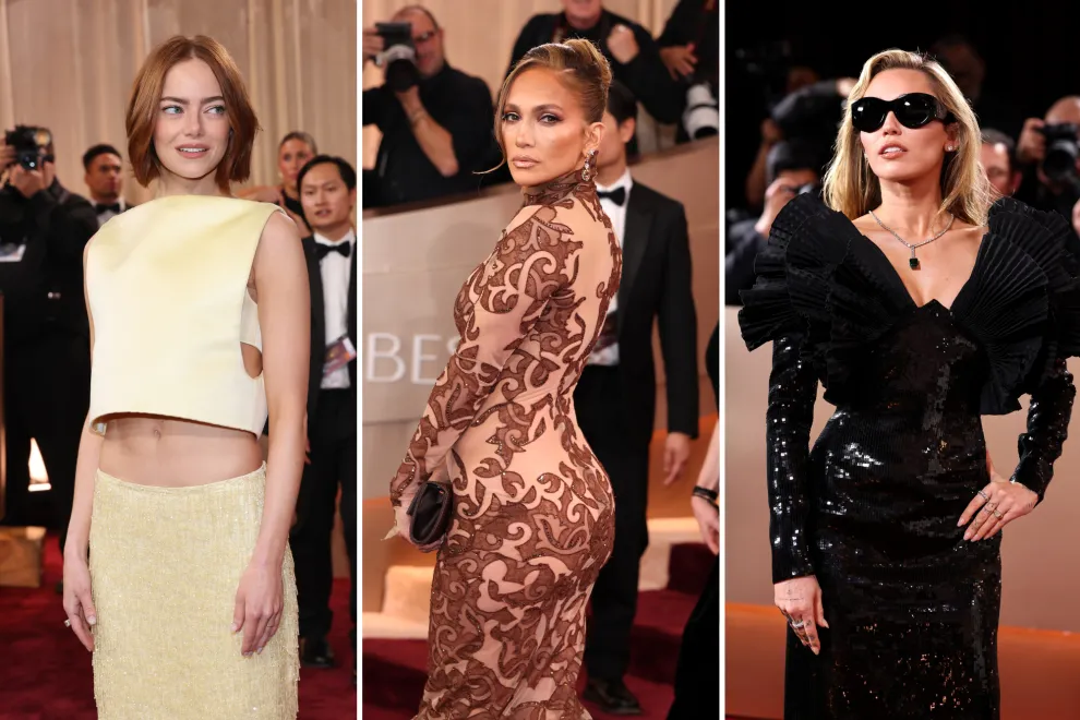 Golden Globes 2026: de Emma Stone a Miley Cyrus, los mejores looks en la alfombra roja.