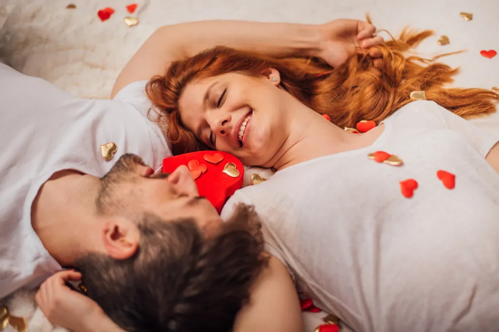 Foto de pareja enamorada.