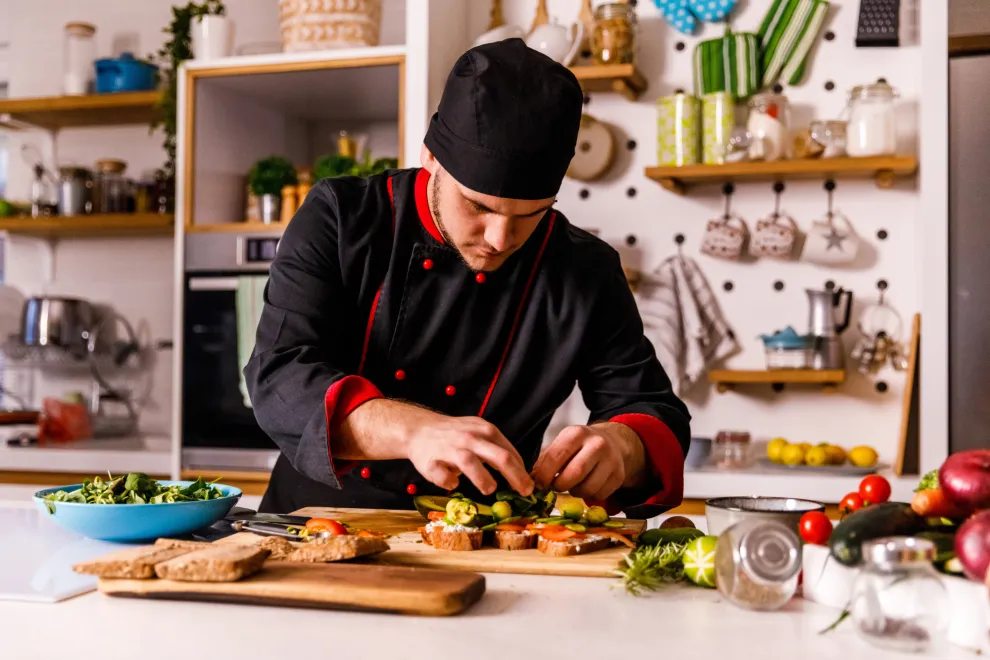 Imagen de un chef a domicilio.