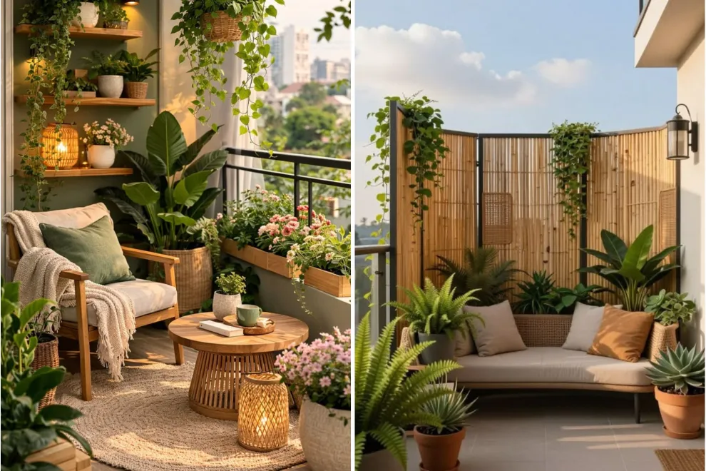 Sin reformas: cómo crear un balcón más íntimo con pocos recursos