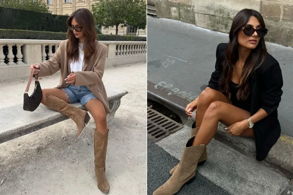 El accesorio de los años 70 que vuelve este otoño y combina perfecto con jeans: las botas de gamuza