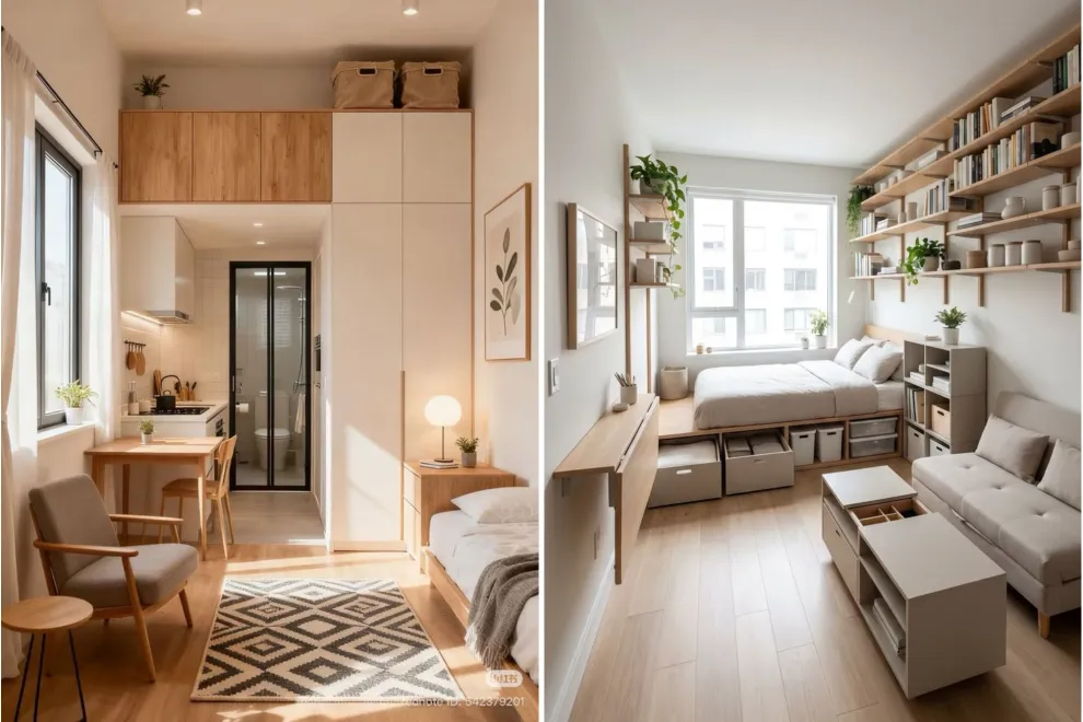 Ideas inteligentes para decorar un monoambiente de menos de 30 m²